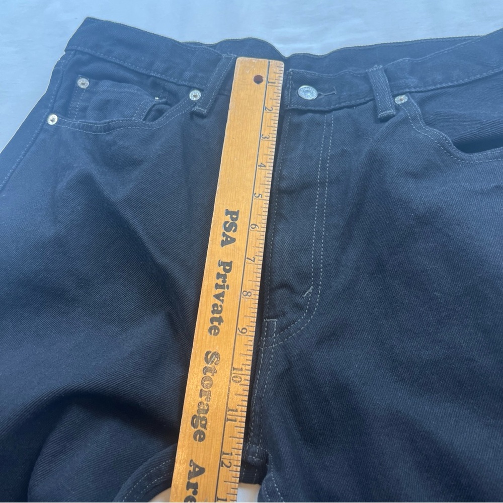 Levi’s 505 Men’s Straight Leg Black Jeans 36x32 Classic Denim - Picture 10 of 12